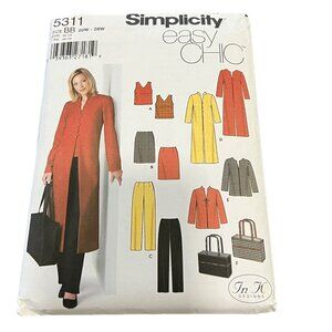 Simplicity Easy Chic 5311 Womens Sewing Pattern 20W - 28W BB